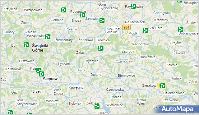 mapa Gorzków gmina Wieliczka, Gorzków gmina Wieliczka na mapie Targeo