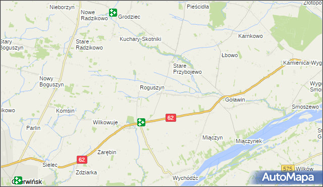 mapa Goworowo gmina Czerwińsk nad Wisłą, Goworowo gmina Czerwińsk nad Wisłą na mapie Targeo