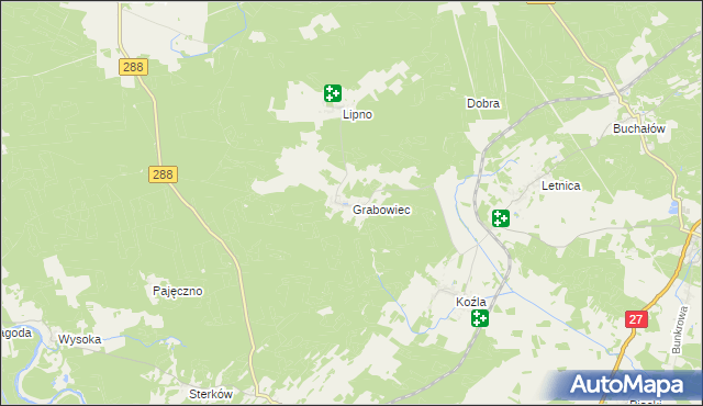 mapa Grabowiec gmina Świdnica, Grabowiec gmina Świdnica na mapie Targeo