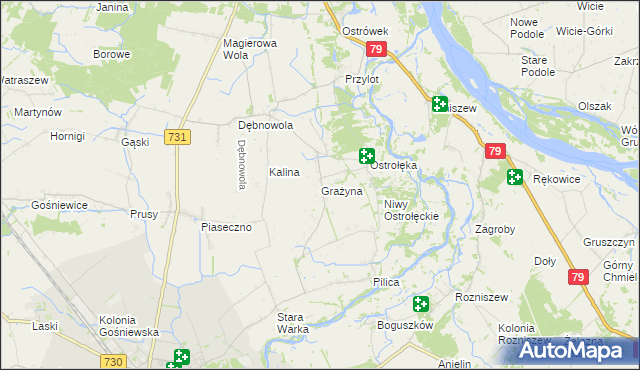 mapa Grażyna, Grażyna na mapie Targeo