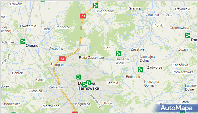 mapa Gruszów Mały, Gruszów Mały na mapie Targeo