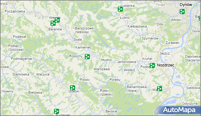 mapa Hłudno, Hłudno na mapie Targeo