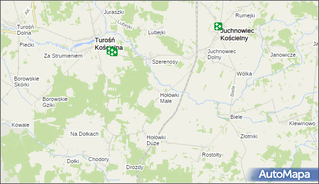 mapa Hołówki Małe, Hołówki Małe na mapie Targeo