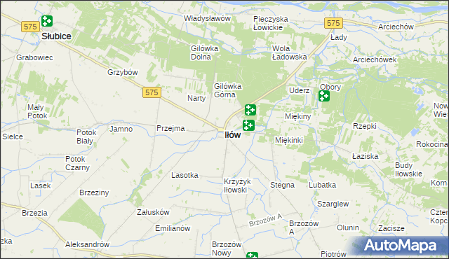 mapa Iłów, Iłów na mapie Targeo