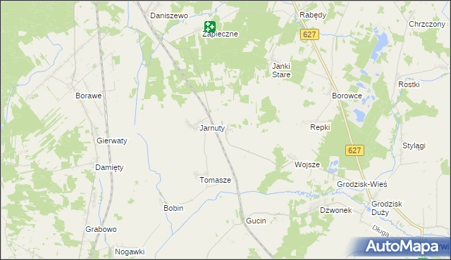 mapa Janki Młode, Janki Młode na mapie Targeo