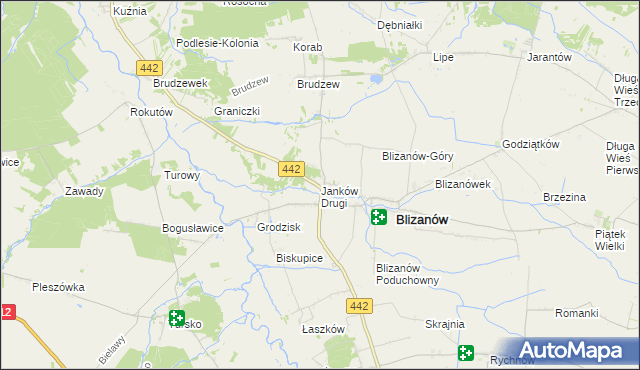 mapa Janków Drugi, Janków Drugi na mapie Targeo