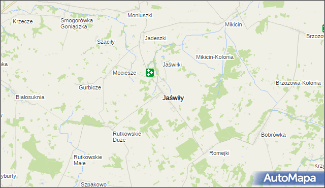 mapa Jaświły, Jaświły na mapie Targeo