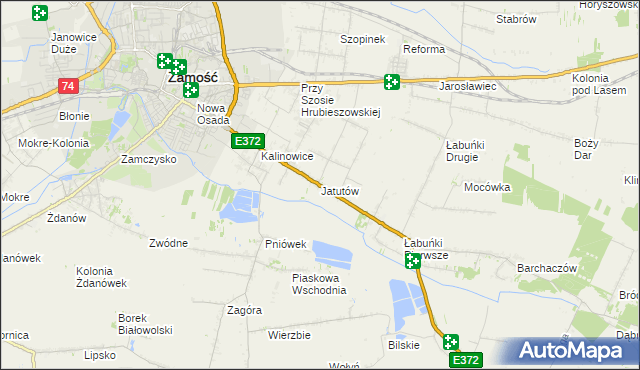 mapa Jatutów, Jatutów na mapie Targeo