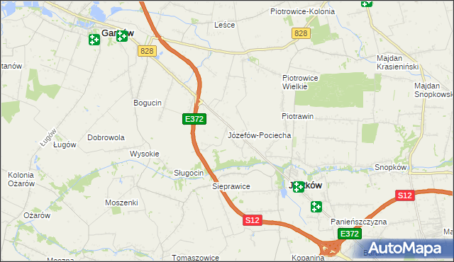 mapa Józefów-Pociecha, Józefów-Pociecha na mapie Targeo