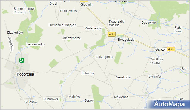 mapa Kaczagórka, Kaczagórka na mapie Targeo