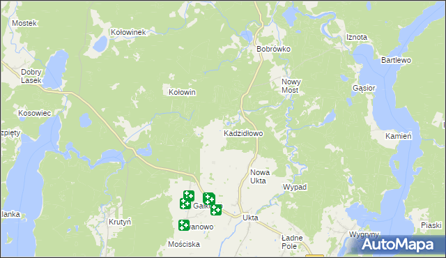 mapa Kadzidłowo, Kadzidłowo na mapie Targeo