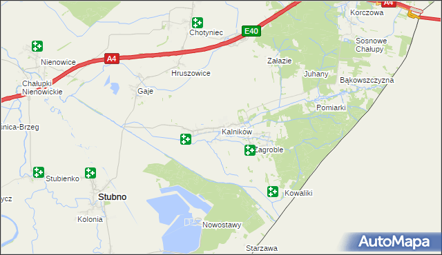 mapa Kalników, Kalników na mapie Targeo