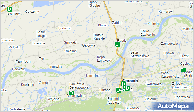 mapa Kępa Lubawska, Kępa Lubawska na mapie Targeo