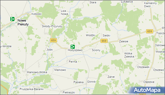 mapa Kiewłaki, Kiewłaki na mapie Targeo