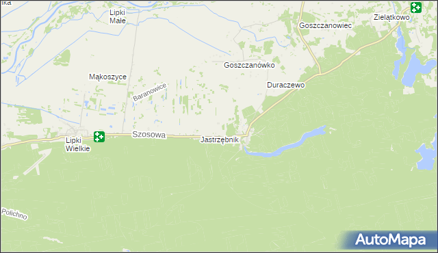 mapa Kijów gmina Drezdenko, Kijów gmina Drezdenko na mapie Targeo