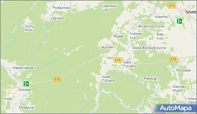 mapa Klin Gajówka, Klin Gajówka na mapie Targeo