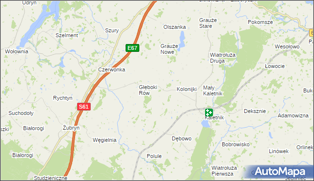 mapa Klonorejść, Klonorejść na mapie Targeo