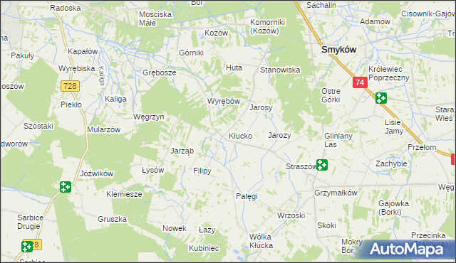 mapa Kłucko, Kłucko na mapie Targeo