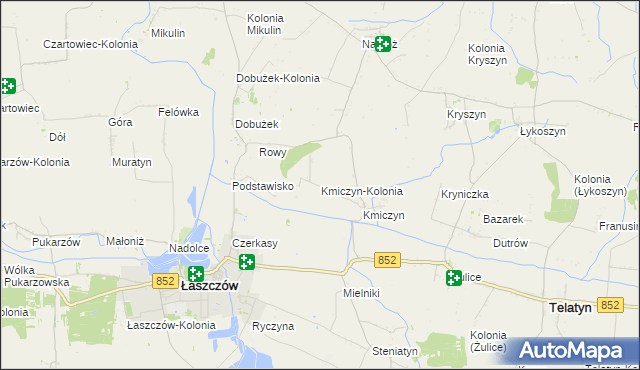 mapa Kmiczyn-Kolonia, Kmiczyn-Kolonia na mapie Targeo