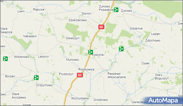 mapa Kobylniki gmina Wyszogród, Kobylniki gmina Wyszogród na mapie Targeo