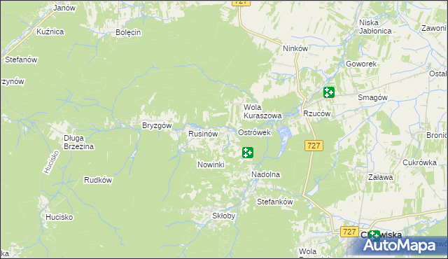 mapa Kochanów gmina Borkowice, Kochanów gmina Borkowice na mapie Targeo