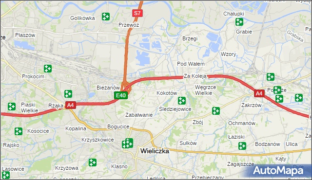 mapa Kokotów, Kokotów na mapie Targeo