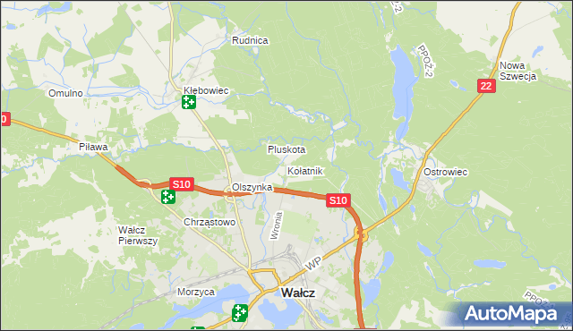 mapa Kołatnik, Kołatnik na mapie Targeo