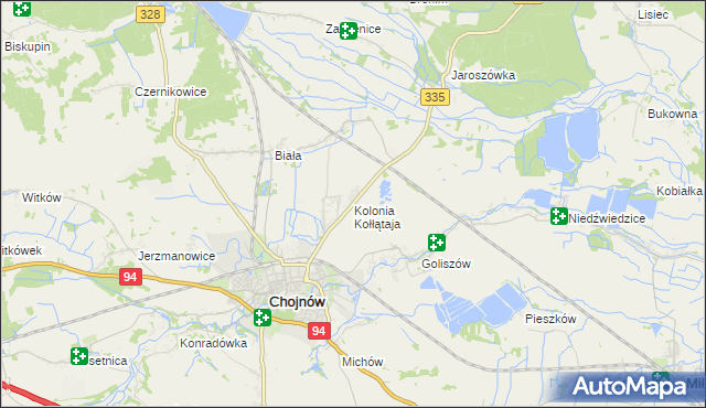 mapa Kolonia Kołłątaja, Kolonia Kołłątaja na mapie Targeo