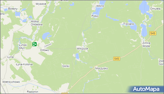 mapa Koniuszyn, Koniuszyn na mapie Targeo