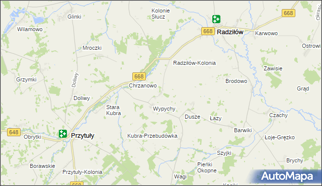 mapa Konopki gmina Radziłów, Konopki gmina Radziłów na mapie Targeo