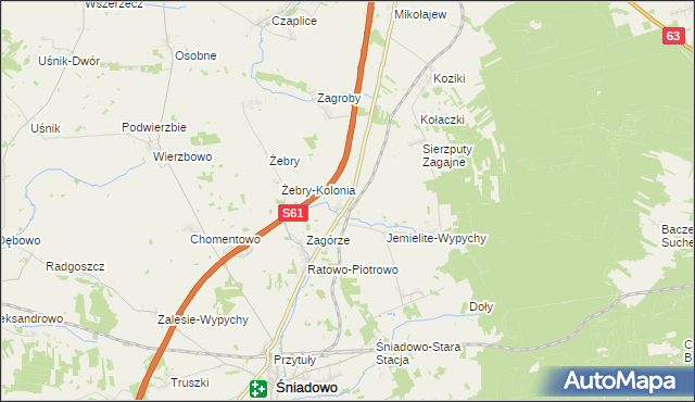 mapa Konopki Młode, Konopki Młode na mapie Targeo