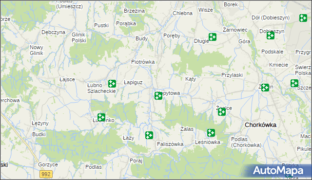 mapa Kopytowa, Kopytowa na mapie Targeo