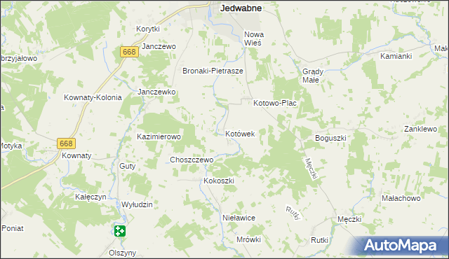 mapa Kotówek, Kotówek na mapie Targeo