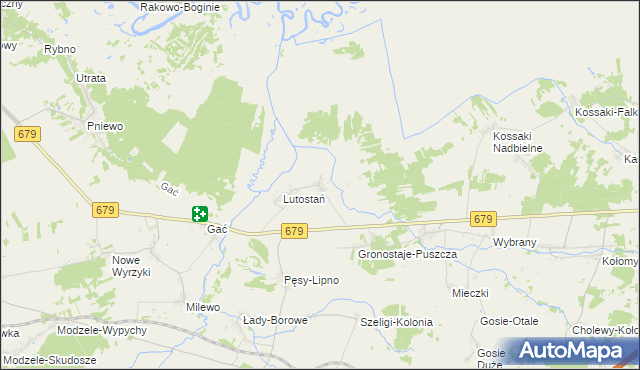 mapa Koty gmina Łomża, Koty gmina Łomża na mapie Targeo