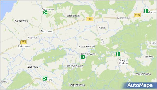 mapa Kowalewiczki, Kowalewiczki na mapie Targeo