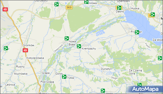 mapa Krempachy, Krempachy na mapie Targeo