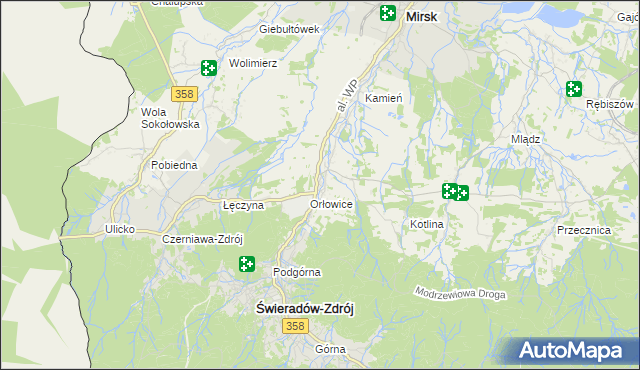 mapa Krobica, Krobica na mapie Targeo