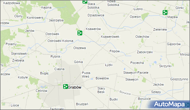 mapa Kurzjama, Kurzjama na mapie Targeo