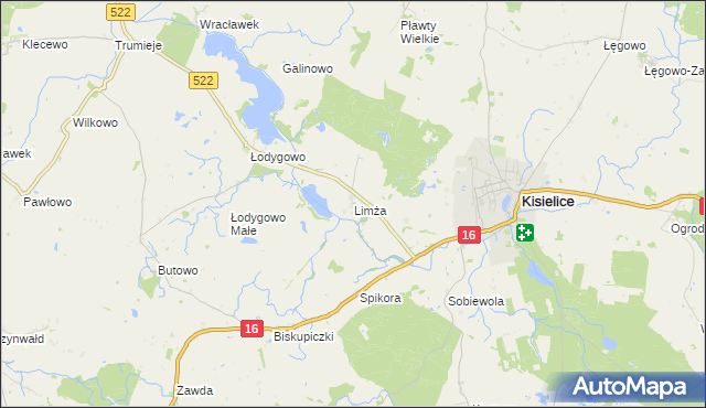 mapa Limża, Limża na mapie Targeo