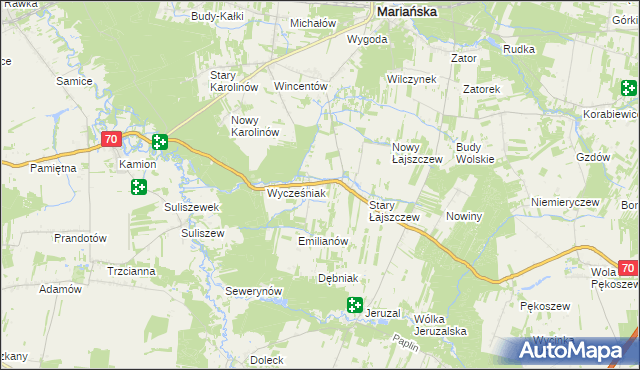 mapa Lisowola, Lisowola na mapie Targeo