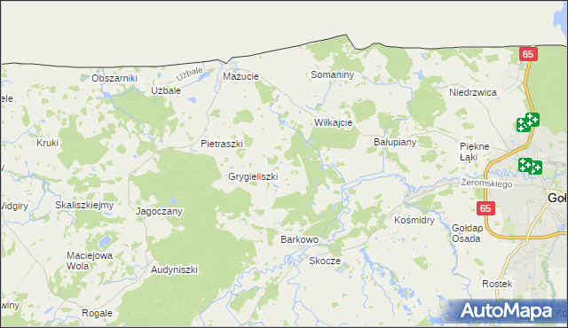 mapa Łobody, Łobody na mapie Targeo