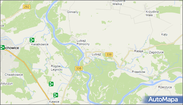 mapa Lubiąż, Lubiąż na mapie Targeo