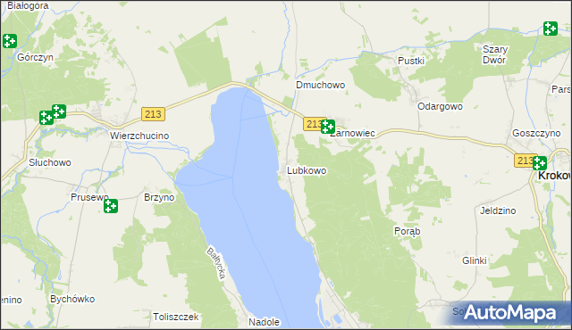 mapa Lubkowo gmina Krokowa, Lubkowo gmina Krokowa na mapie Targeo