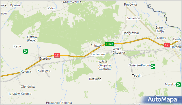 mapa Ludwinów gmina Dorohusk, Ludwinów gmina Dorohusk na mapie Targeo