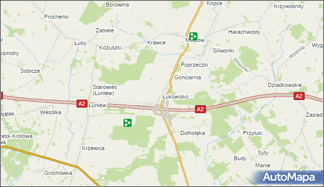 mapa Łukowisko, Łukowisko na mapie Targeo