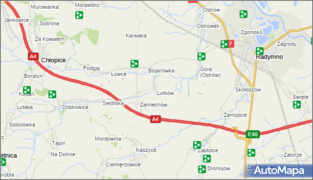 mapa Lutków, Lutków na mapie Targeo