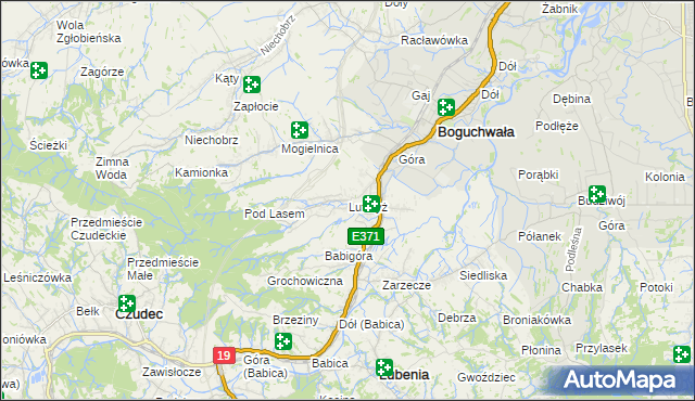 mapa Lutoryż, Lutoryż na mapie Targeo