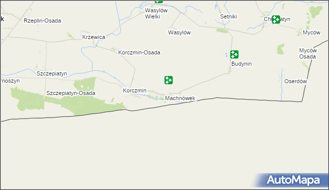 mapa Machnówek, Machnówek na mapie Targeo