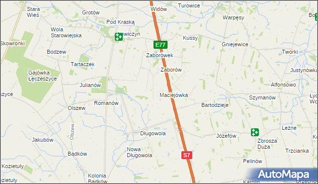 mapa Maciejówka, Maciejówka na mapie Targeo