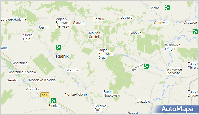 mapa Majdan Łuczycki, Majdan Łuczycki na mapie Targeo